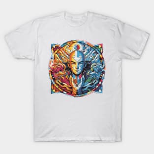 aang as the last air bender in battle position T-Shirt